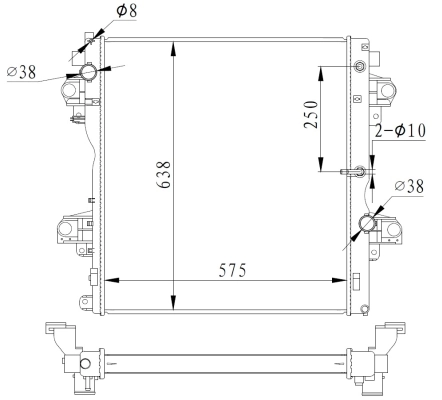 Radiator, engine cooling