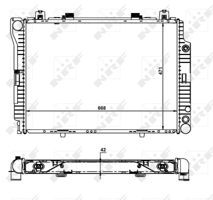 Radiator, engine cooling