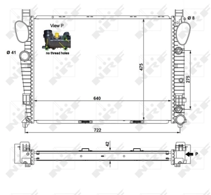 Radiator, engine cooling