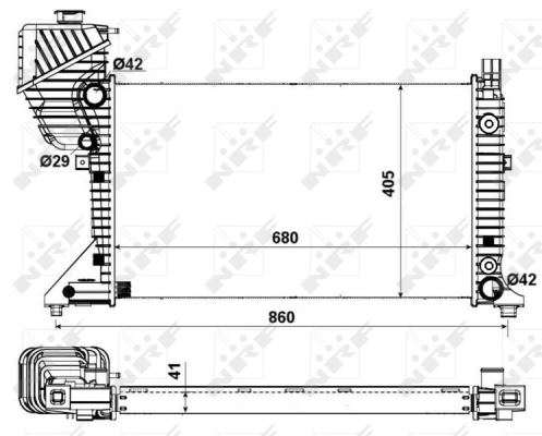 Radiator, engine cooling