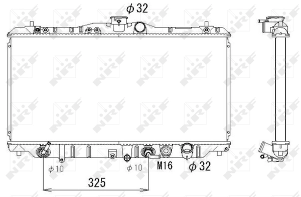 Radiator, engine cooling