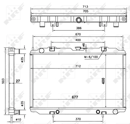 Radiator, engine cooling