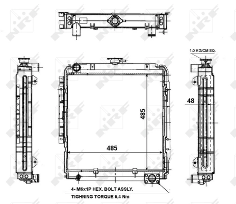 Radiator, engine cooling
