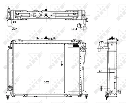 Radiator, engine cooling