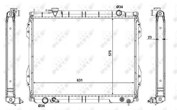 Radiator, engine cooling