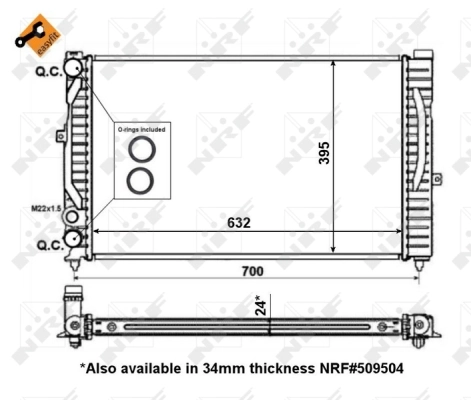 Radiator, engine cooling