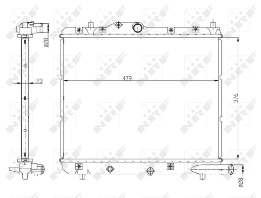 Radiator, engine cooling