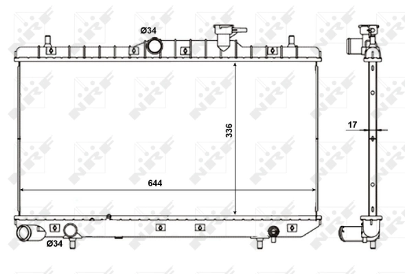 Radiator, engine cooling