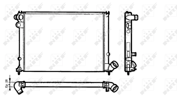 Radiator, engine cooling