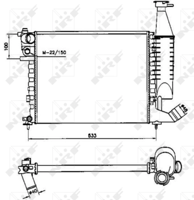 Radiator, engine cooling