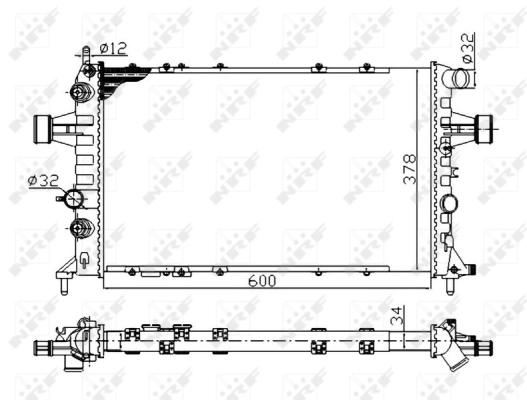 Radiator, engine cooling