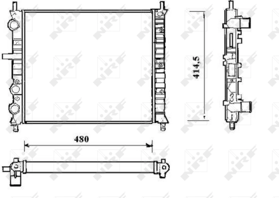 Radiator, engine cooling