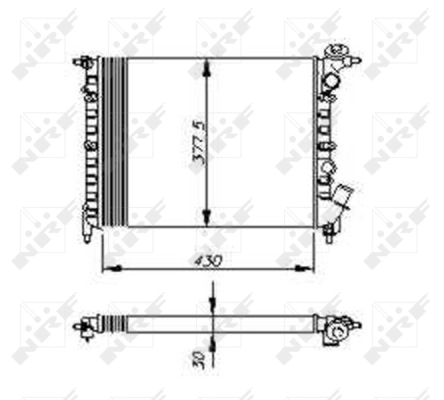 Radiator, engine cooling