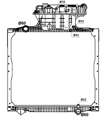 Radiator, engine cooling