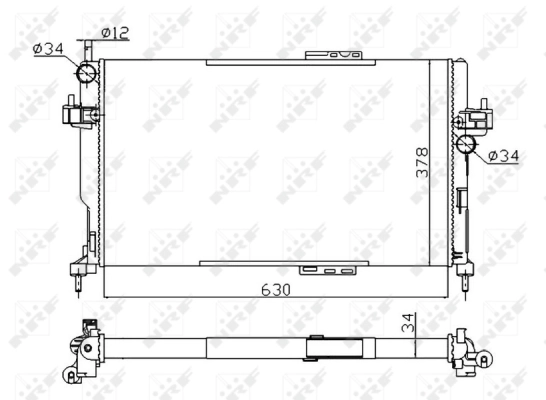 Radiator, engine cooling