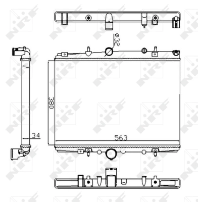 Radiator, engine cooling