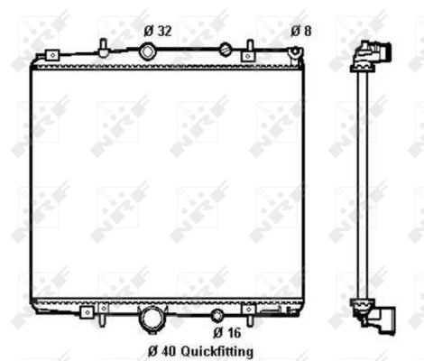 Radiator, engine cooling