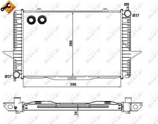 Radiator, engine cooling