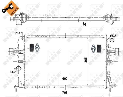 Radiator, engine cooling