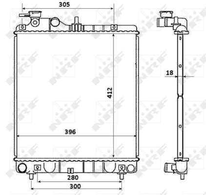 Radiator, engine cooling