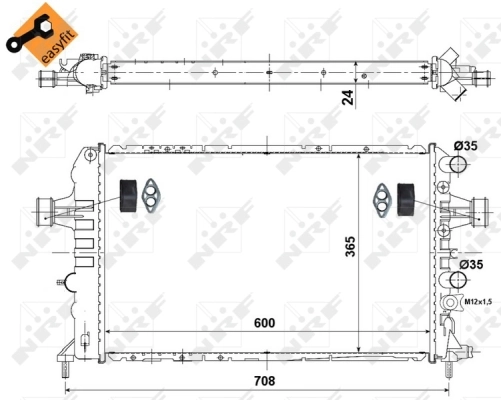 Radiator, engine cooling