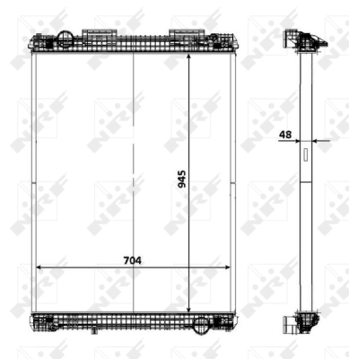 Radiator, engine cooling