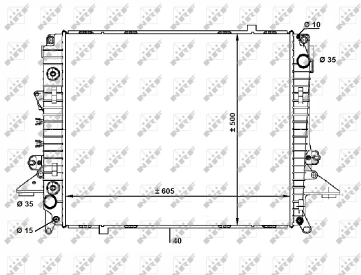 Radiator, engine cooling