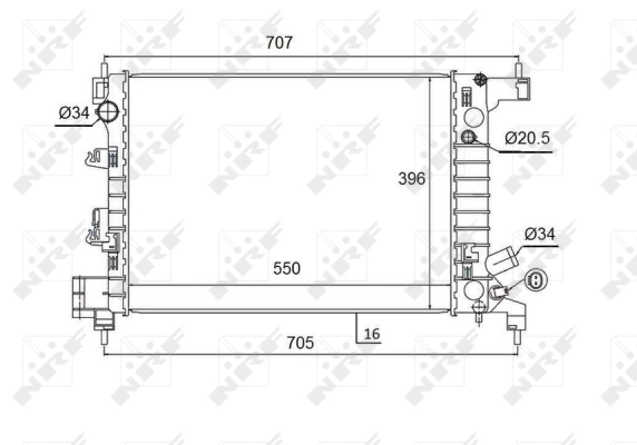 Radiator, engine cooling