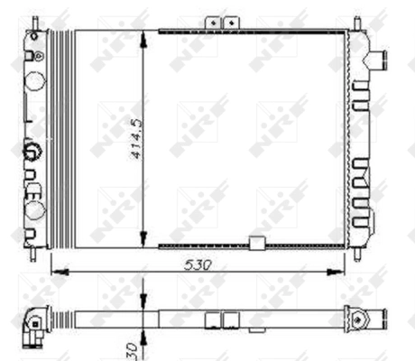 Radiator, engine cooling