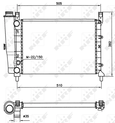 Radiator, engine cooling