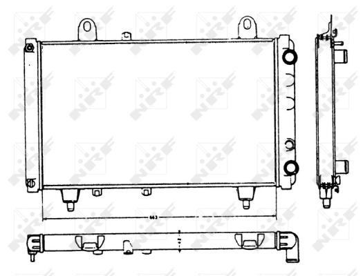 Radiator, engine cooling