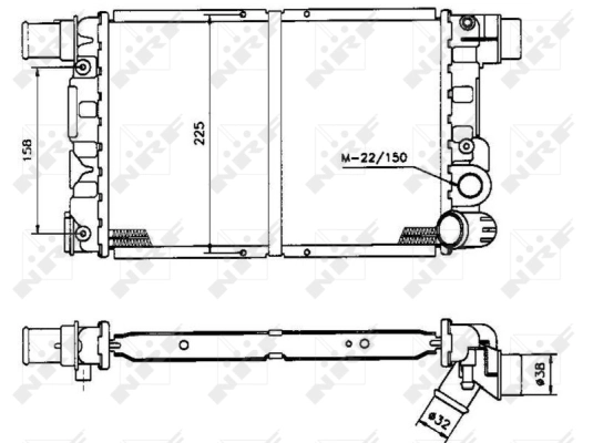 Radiator, engine cooling