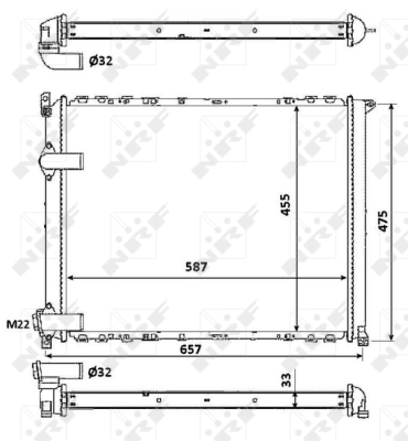 Radiator, engine cooling