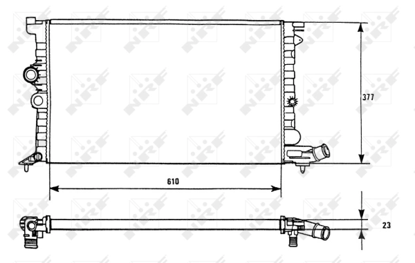 Radiator, engine cooling