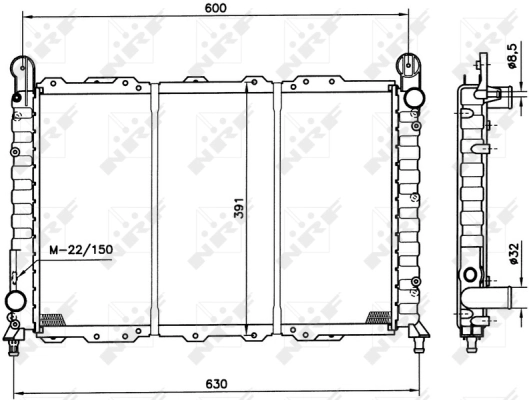 Radiator, engine cooling