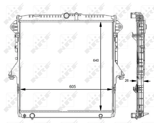 Radiator, engine cooling