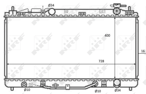 Radiator, engine cooling