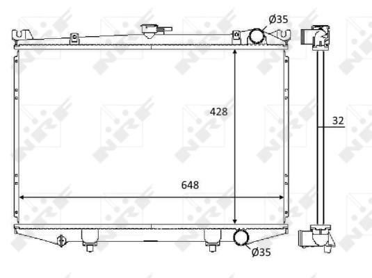 Radiator, engine cooling