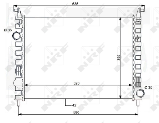Radiator, engine cooling