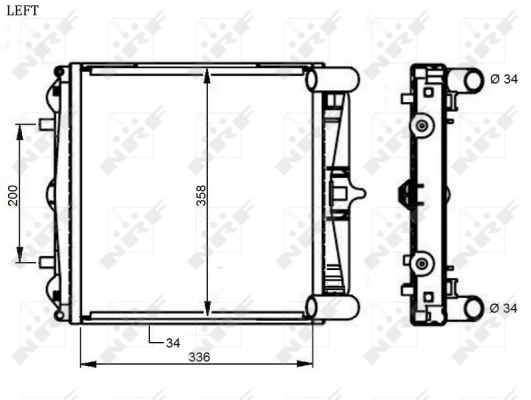 Radiator, engine cooling