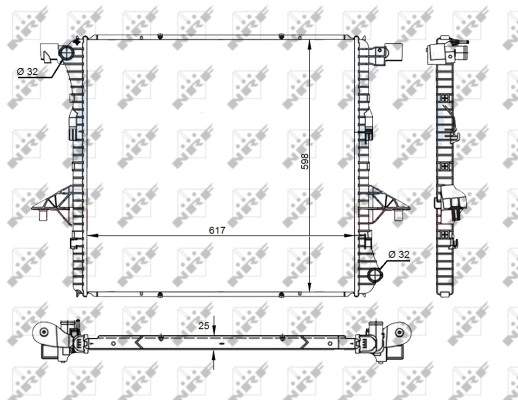 Radiator, engine cooling