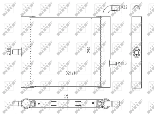 Radiator, engine cooling
