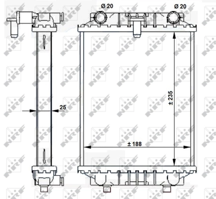 Radiator, engine cooling