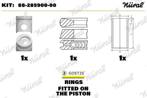 Repair Kit, piston/cylinder liner