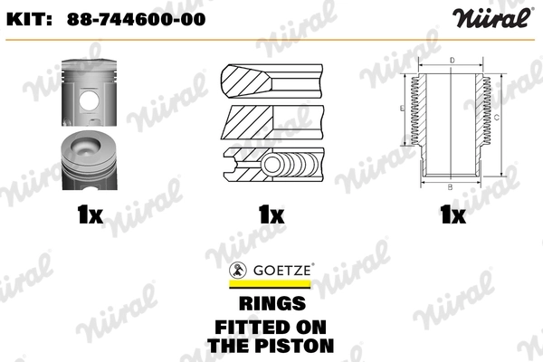 Repair Kit, piston/cylinder liner