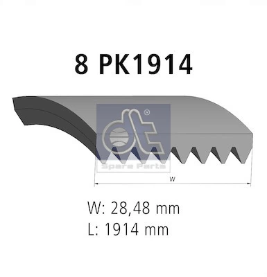 Multiribbed belt 8PK1910