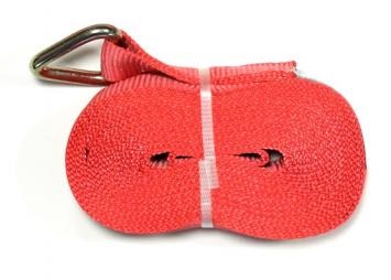 Tensioning strap 10M DELTA LC2000daN 5T RED w/Triangular hook - V-ring