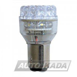 LED BULB 24V BAU15s 24xLEDs yellow/YELLOW
