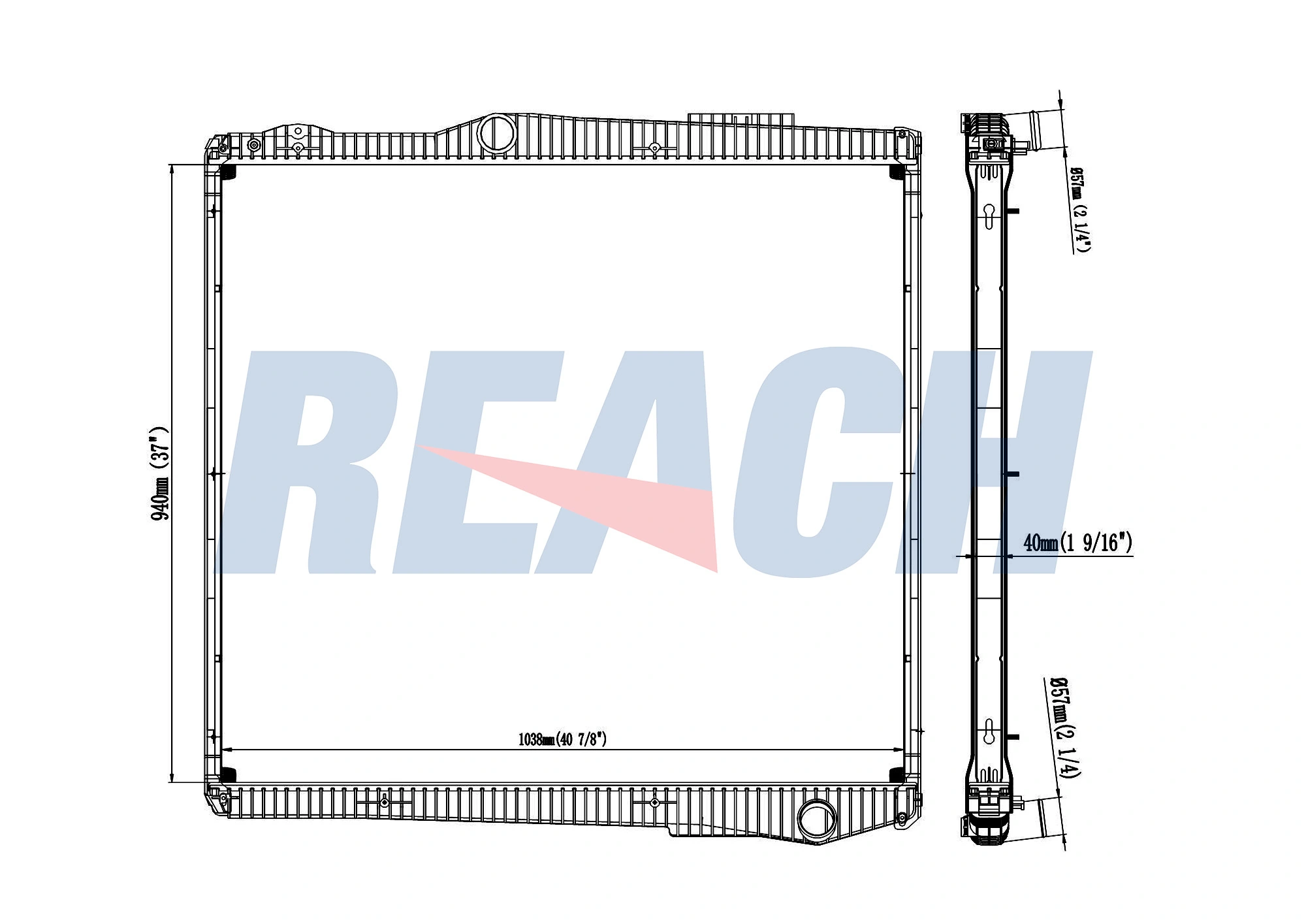 Radiator, engine cooling