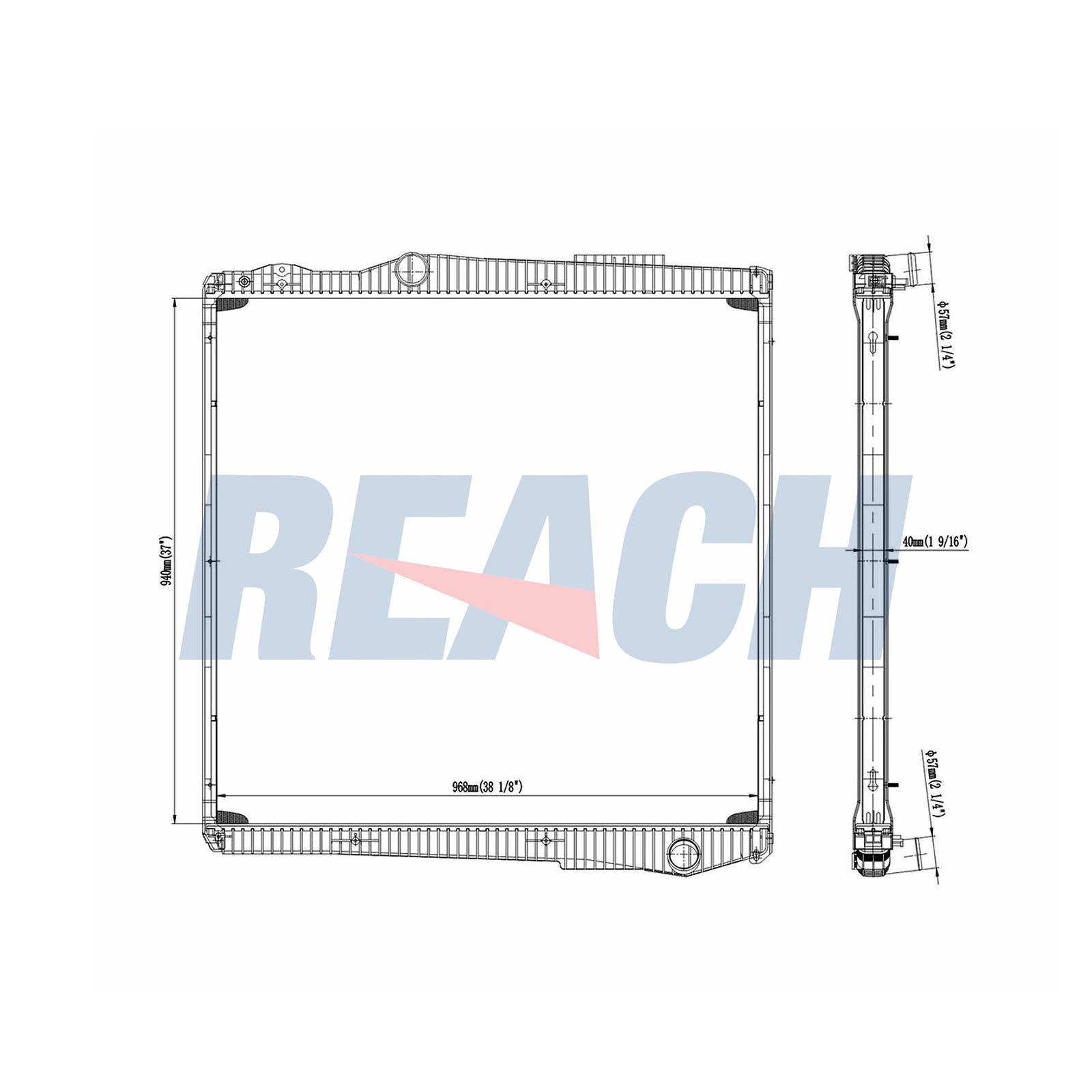 Radiator, engine cooling